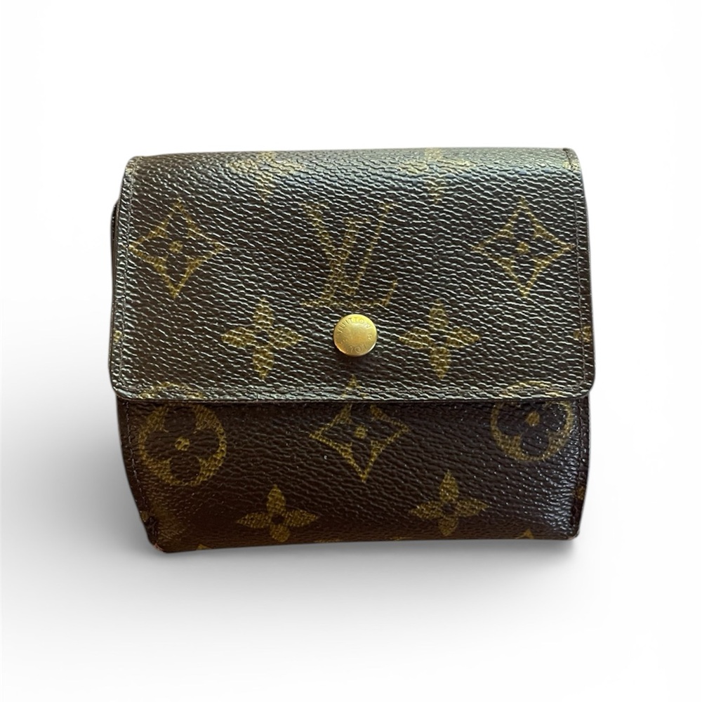 Louis Vuitton Black and Gold Monogram Wallet